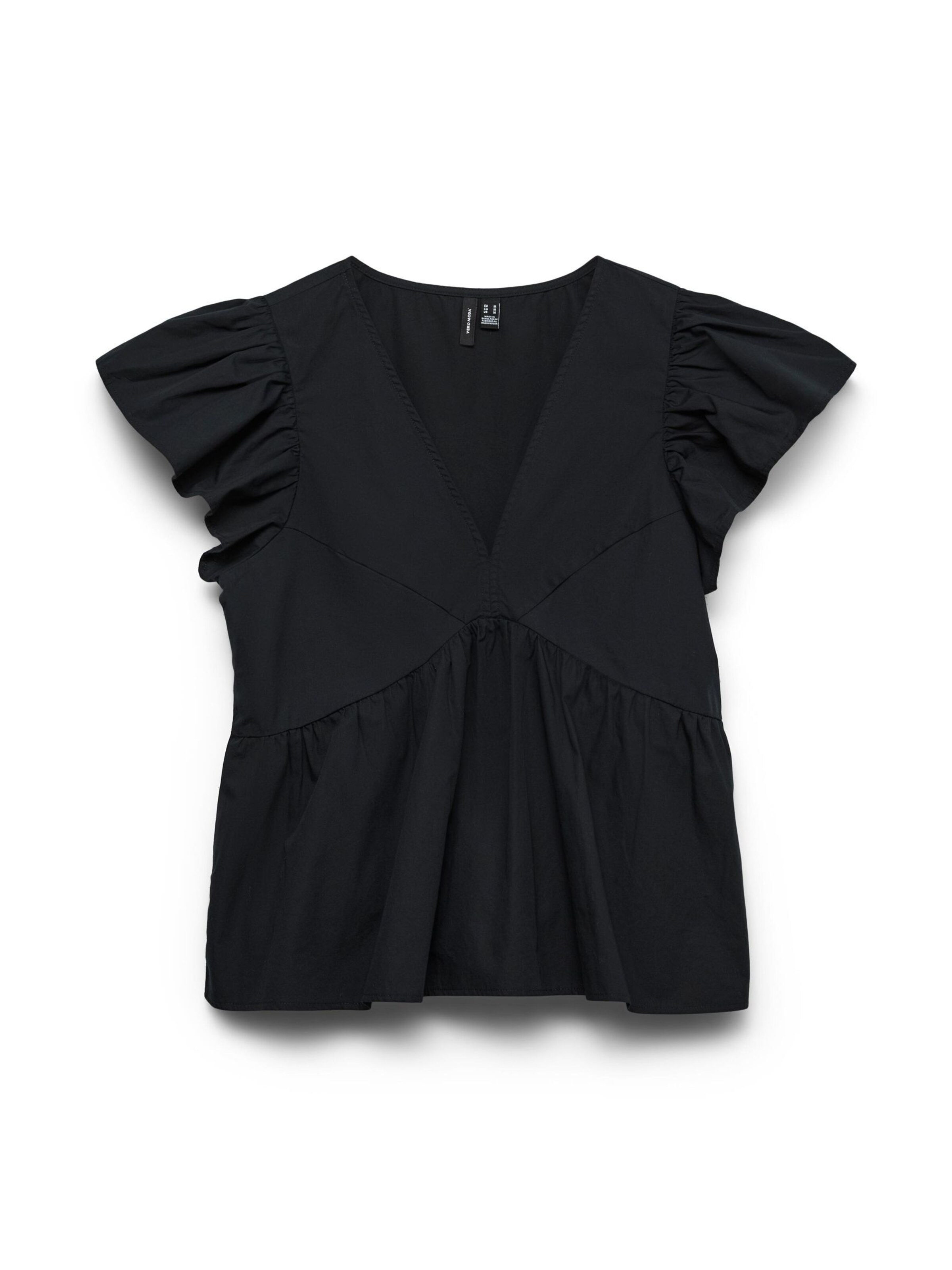 Vero Moda Curve Bluse 'VMCJarlotte' i sort: forside