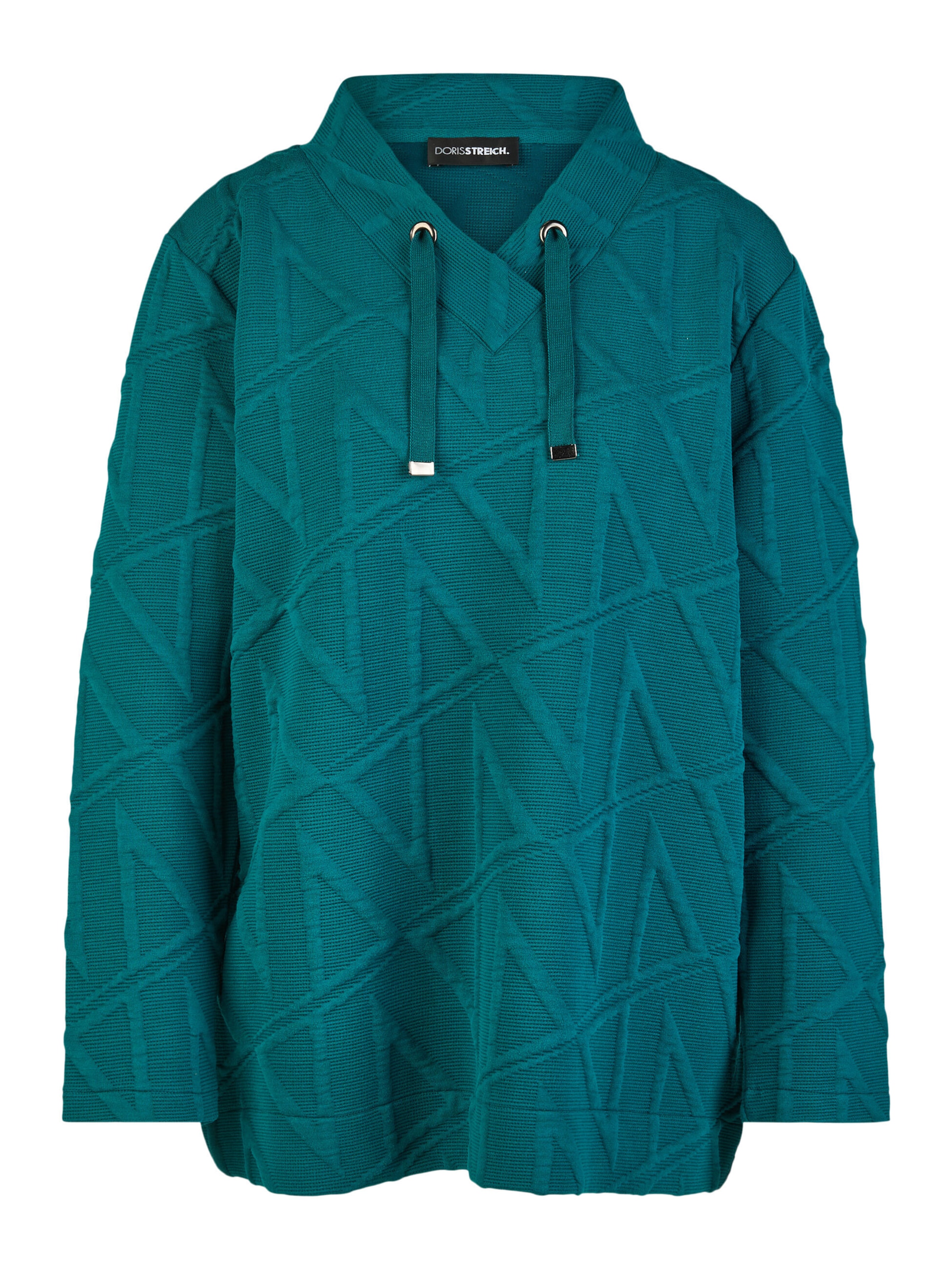 Doris Streich Sweatshirt in Groen: voorkant