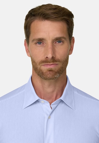 Coupe regular Chemise Boggi Milano en bleu
