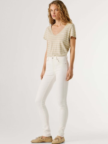 Coupe slim Jean 'Regent' Pepe Jeans en blanc