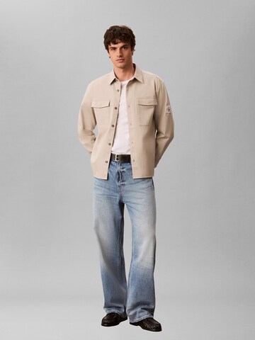 Coupe regular Chemise Calvin Klein Jeans en beige