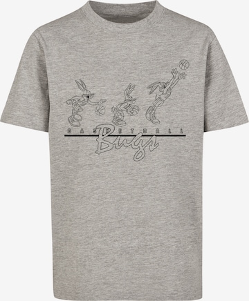 F4NT4STIC T-Shirt 'Looney Tunes Basketball Bugs' in Grau: predná strana