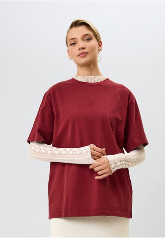 OH APRIL Shirt 'Good Karma Wave' in Orange