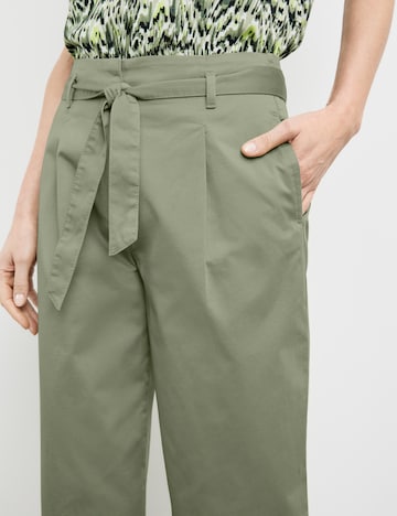 GERRY WEBER - Loosefit Pantalón plisado en verde