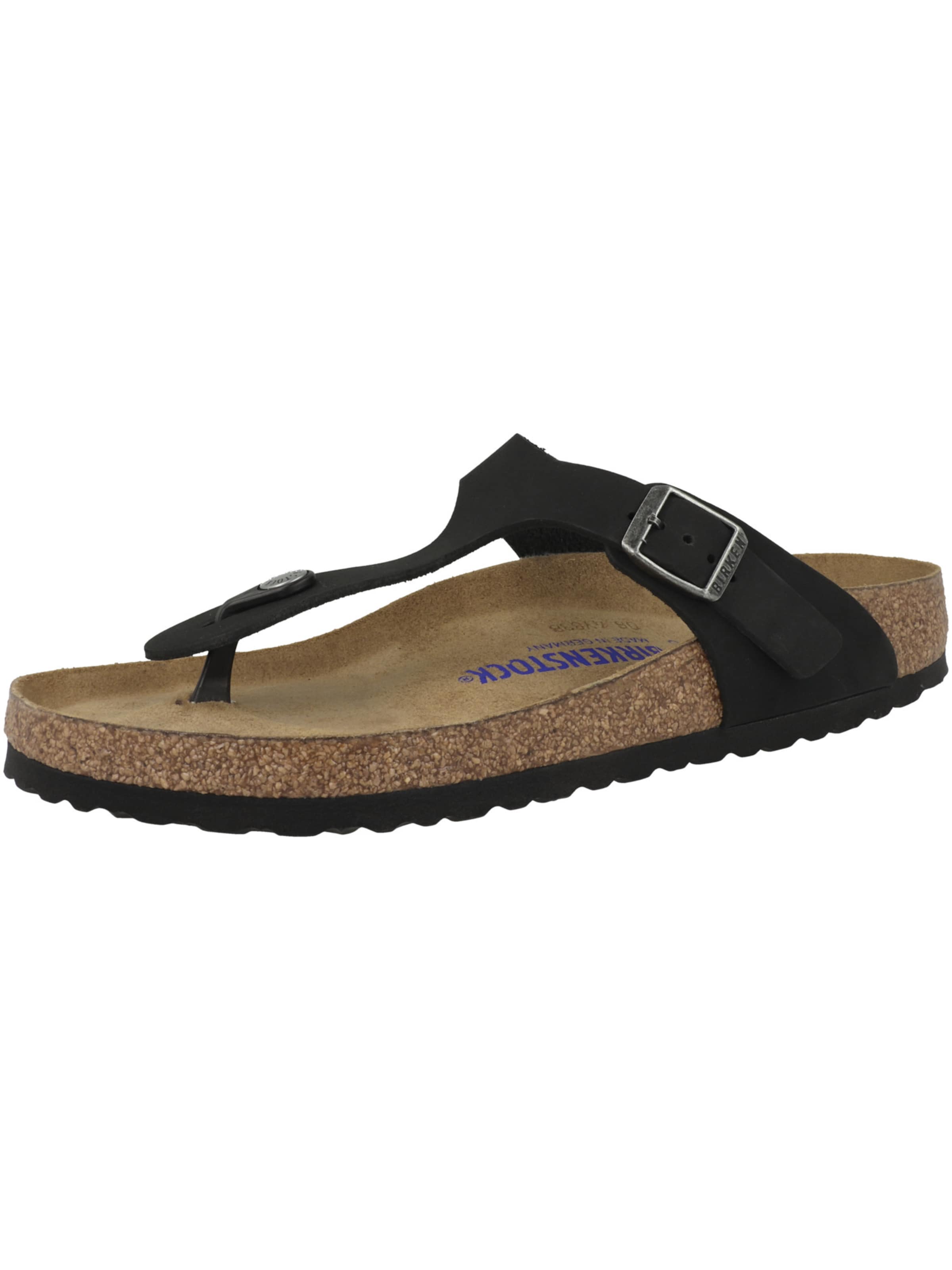 BIRKENSTOCK - Chinelos de dedo em preto: frente