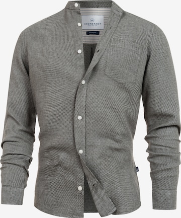 Kronstadt Zakelijk overhemd 'KSGallagher' in Groen: voorkant