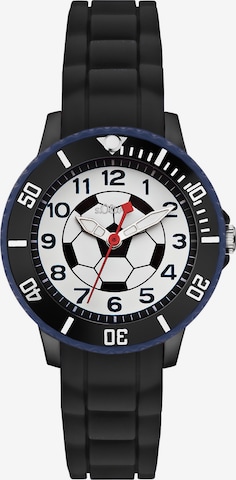 s.Oliver Watch 'Fußball' in Black: front