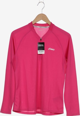 ASICS Langarmshirt M in Pink: predná strana