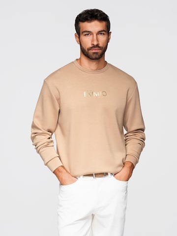 Ombre Sweatshirt 'Eximio' in Beige: voorkant
