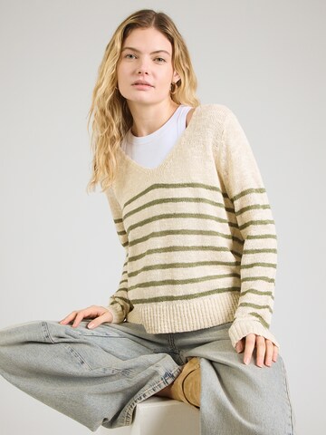 VILA Pulóver 'VIPOCA' - bézs: elől