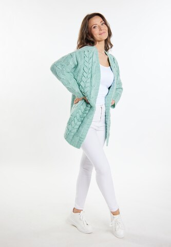 usha WHITE LABEL Knit Cardigan 'Vanne' in Green