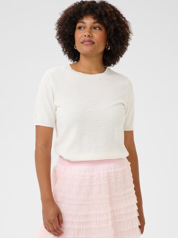 Pullover 'Hanne' di Cream in bianco: frontale