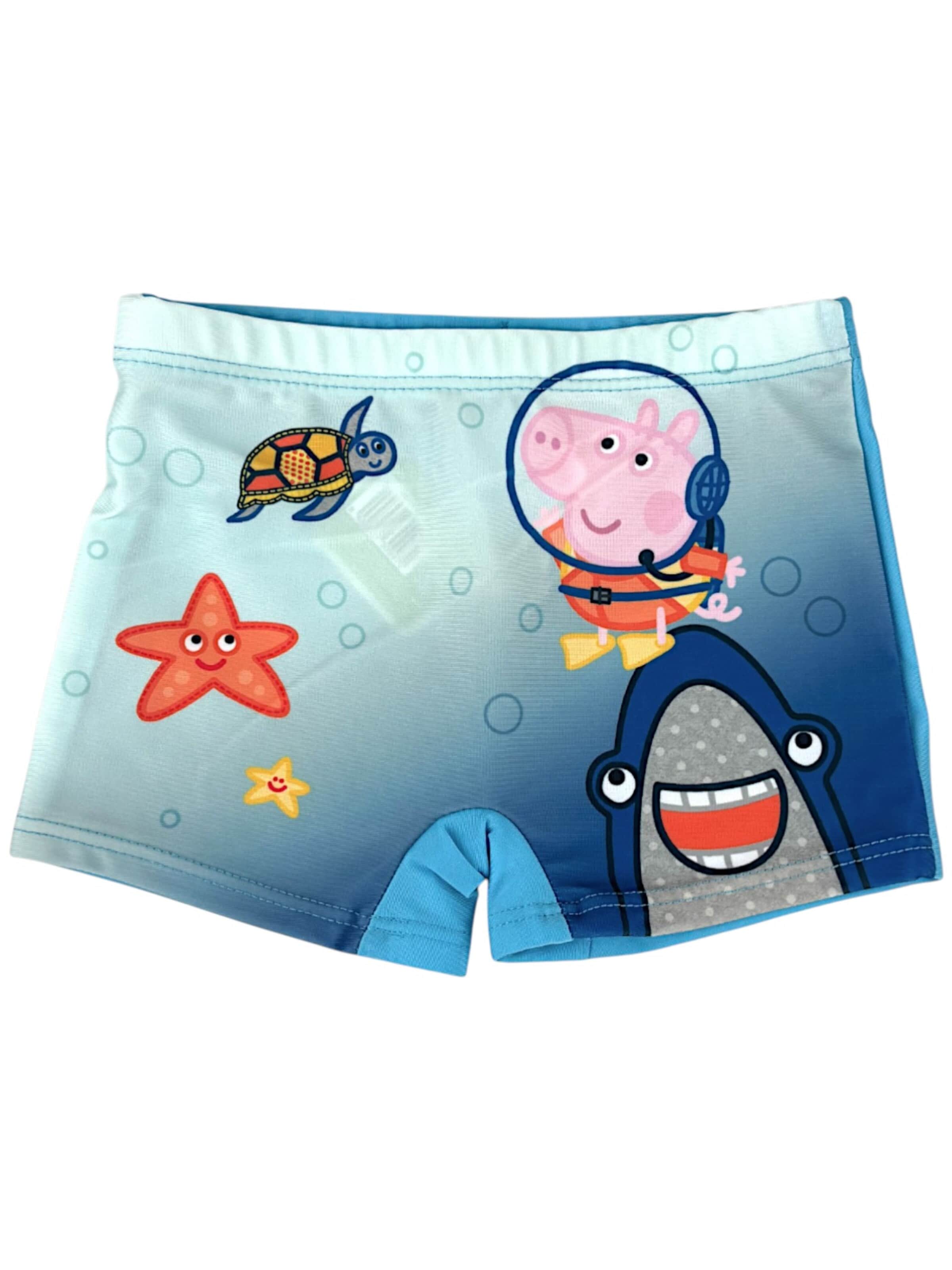 Peppa Pig Badeshorts 'George'‌‌‌‌ in Blau: Vorderseite