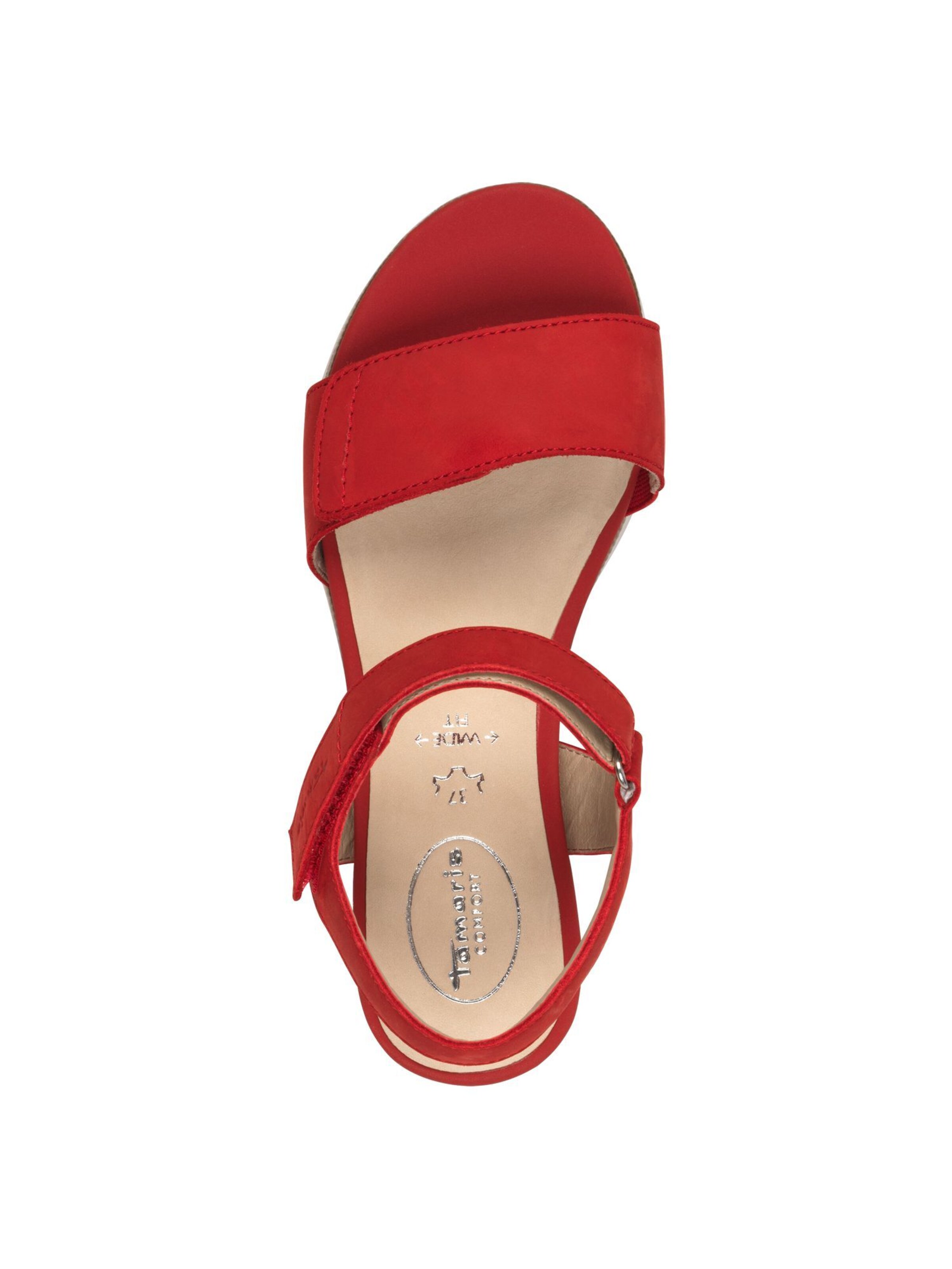 Sandales Tamaris en rouge