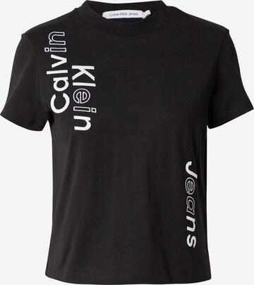 T-shirt Calvin Klein Jeans en noir : devant