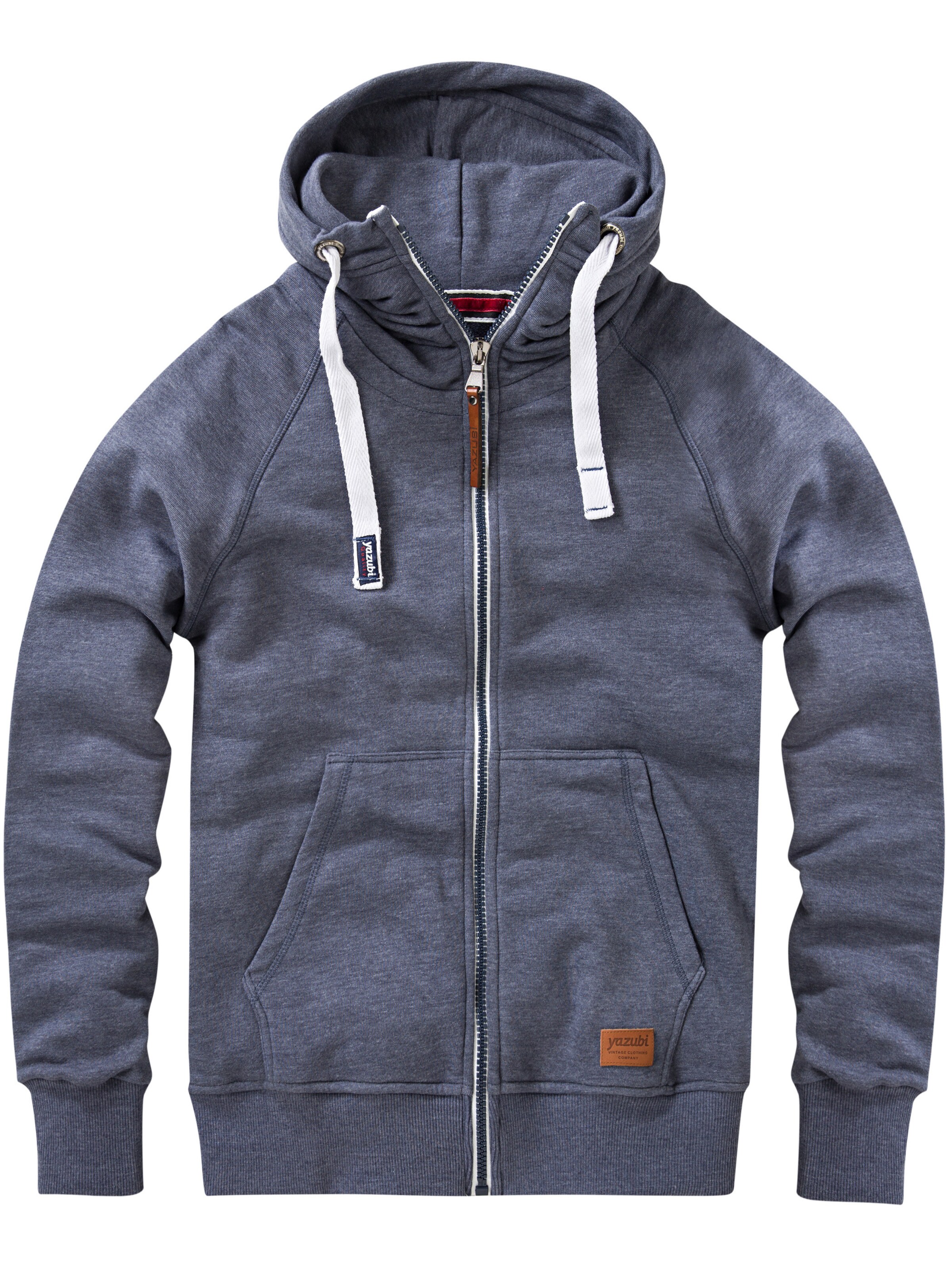 yazubi Zip-Up Hoodie 'Jacob' in Blue