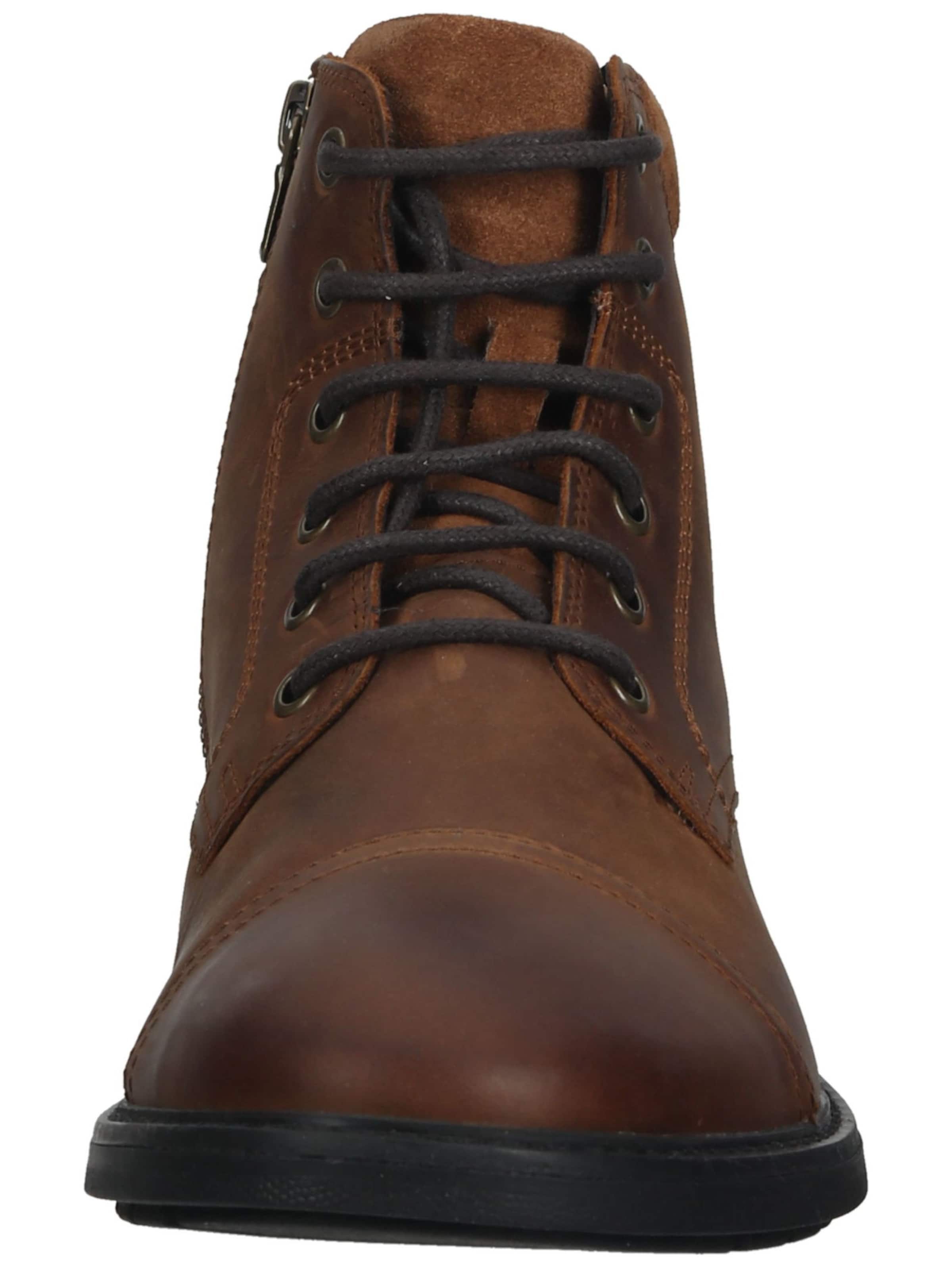 GEOX Lace-up boots 'Viggiano' in Brown