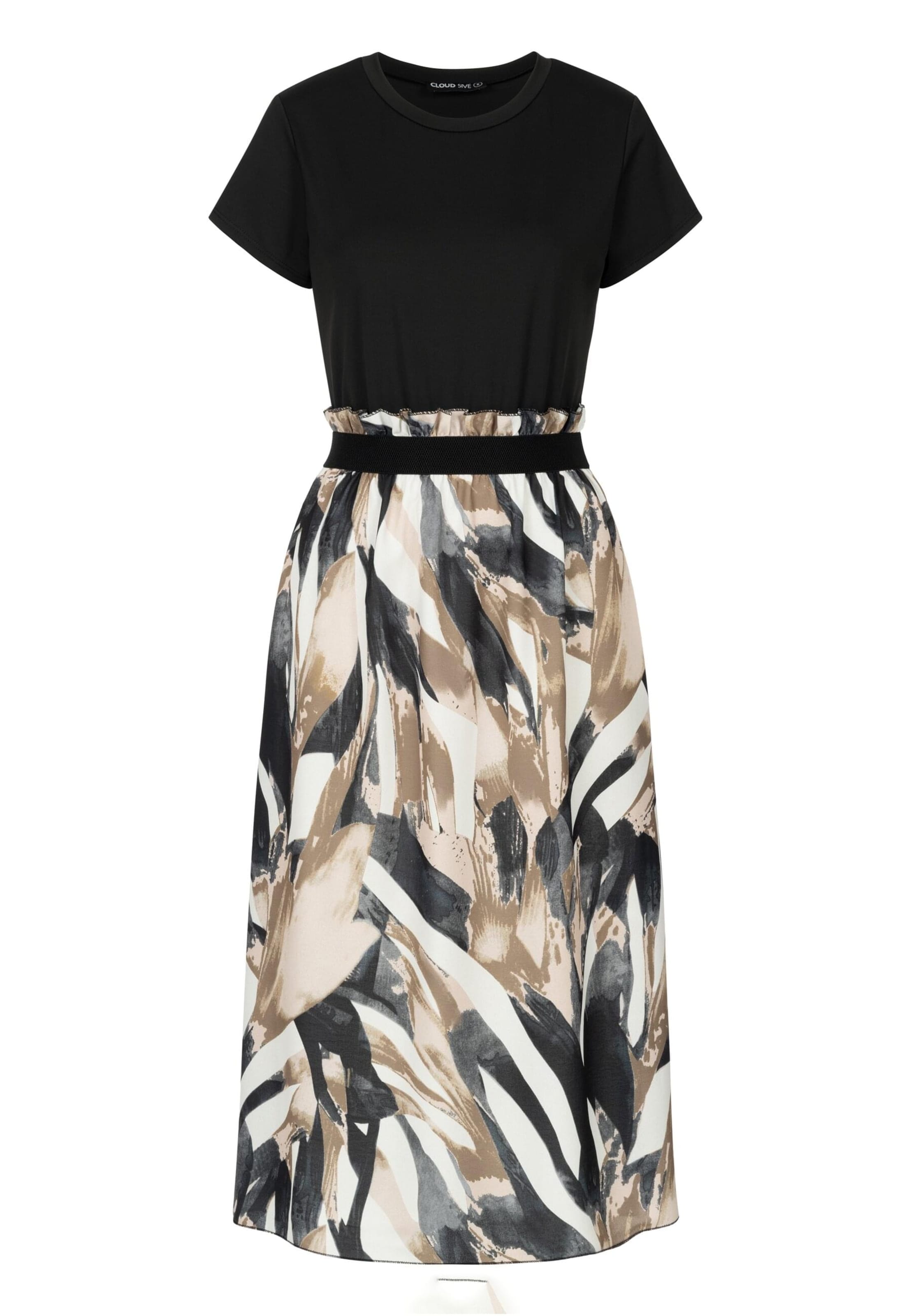 Cloud5ive Šaty - velbloudí / šedá / černá / bílá, Produkt