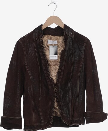 Elegance Paris Jacket & Coat in XXXL in Brown: front