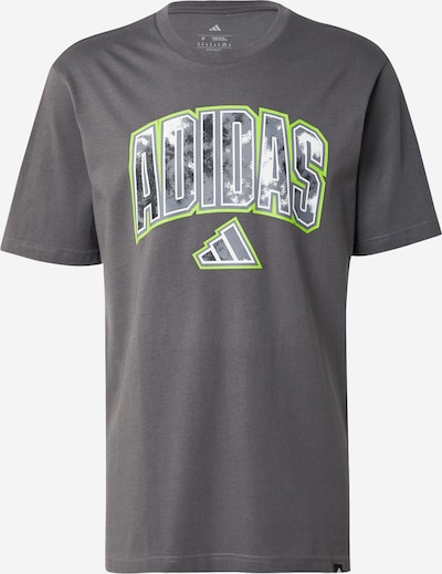 ADIDAS SPORTSWEAR Tehnička sportska majica u opal / tamo siva / neonsko zelena / bijela, Pregled proizvoda