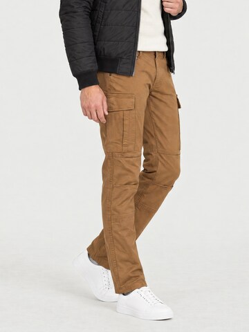 yazubi Regular Cargo Pants 'Jayden' in Beige