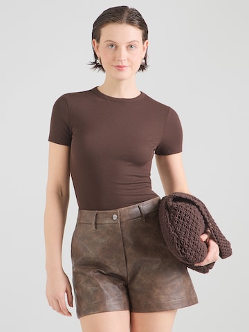 ONLY Футболка 'ONLJUNE' в Коричневый: спереди