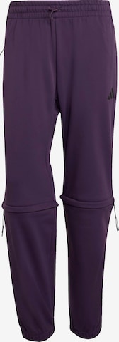 Pantaloni sport de la ADIDAS SPORTSWEAR pe negru: față