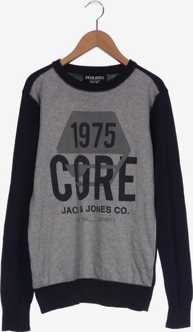 JACK & JONES Sweater & Cardigan in S in Grey: front