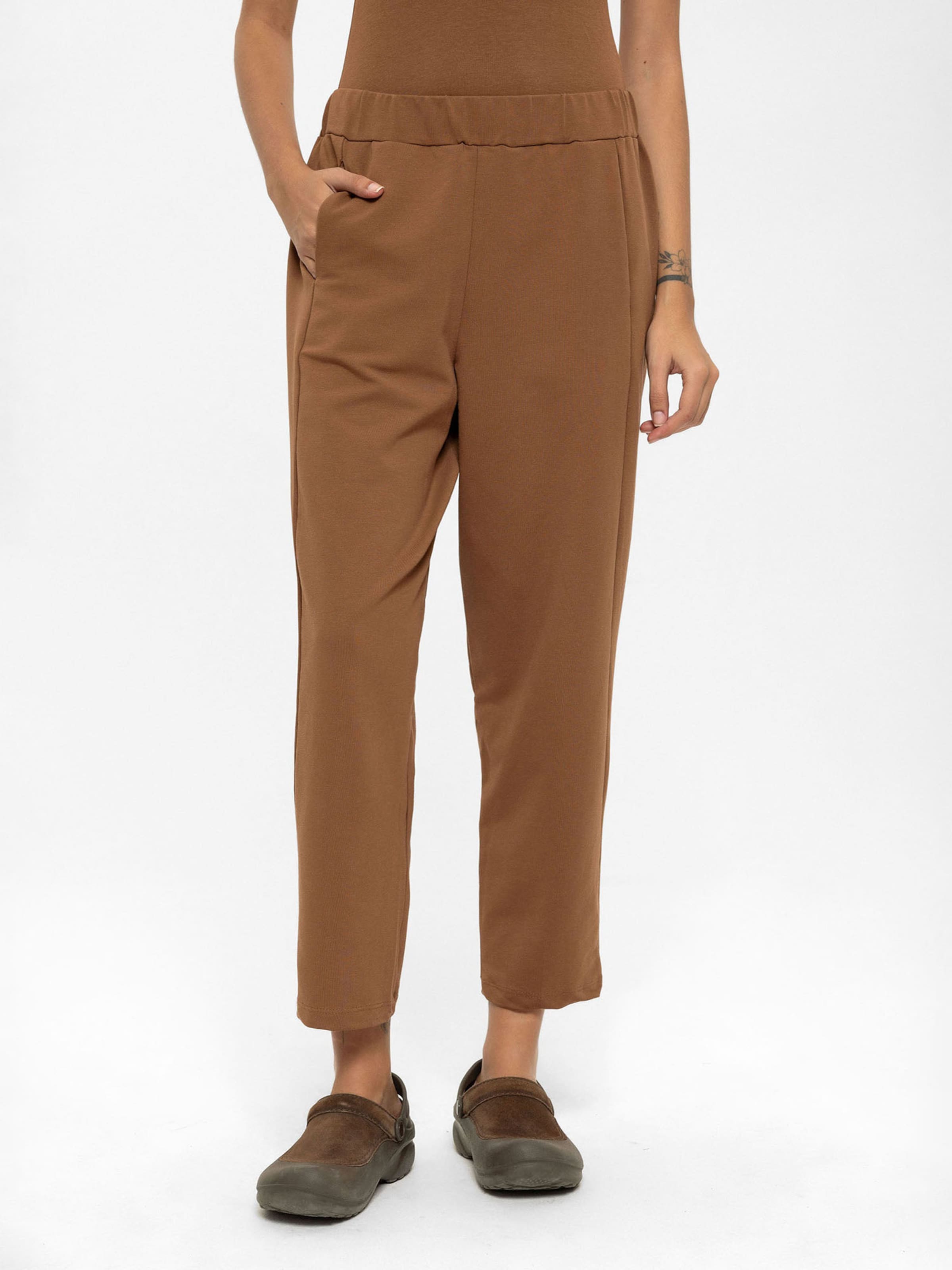 Anou Anou - Skinny Pantalón en beige: frente