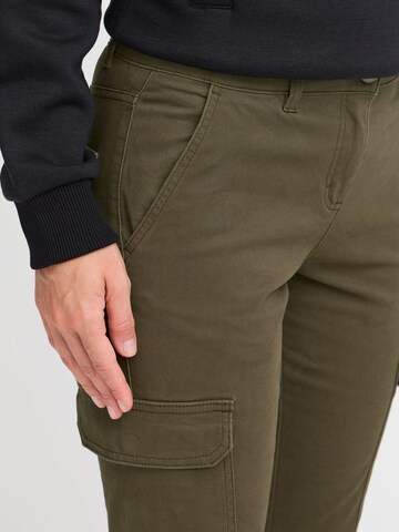 Coupe slim Pantalon cargo 'Paler' Oxmo en vert