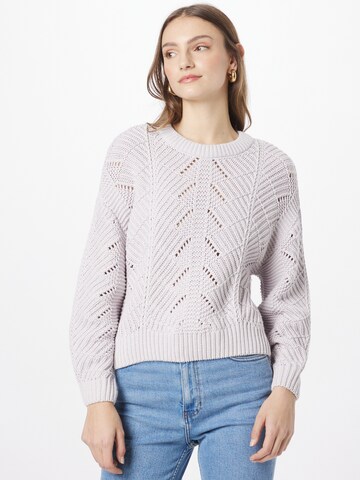 Noisy may Sweater 'JAN' in Purple: front