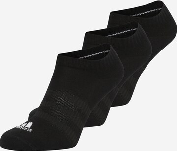 ADIDAS SPORTSWEAR - Calcetines deportivos 'Thin And Light Sportswear -cut 3 Pairs' en negro: frente