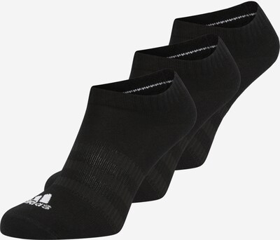 ADIDAS SPORTSWEAR Sports socks 'Thin And Light Sportswear -cut 3 Pairs' in Black / White, Item view