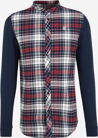 SikSilk Krekls tumši zils / vīnsarkans / balts, Preces skats