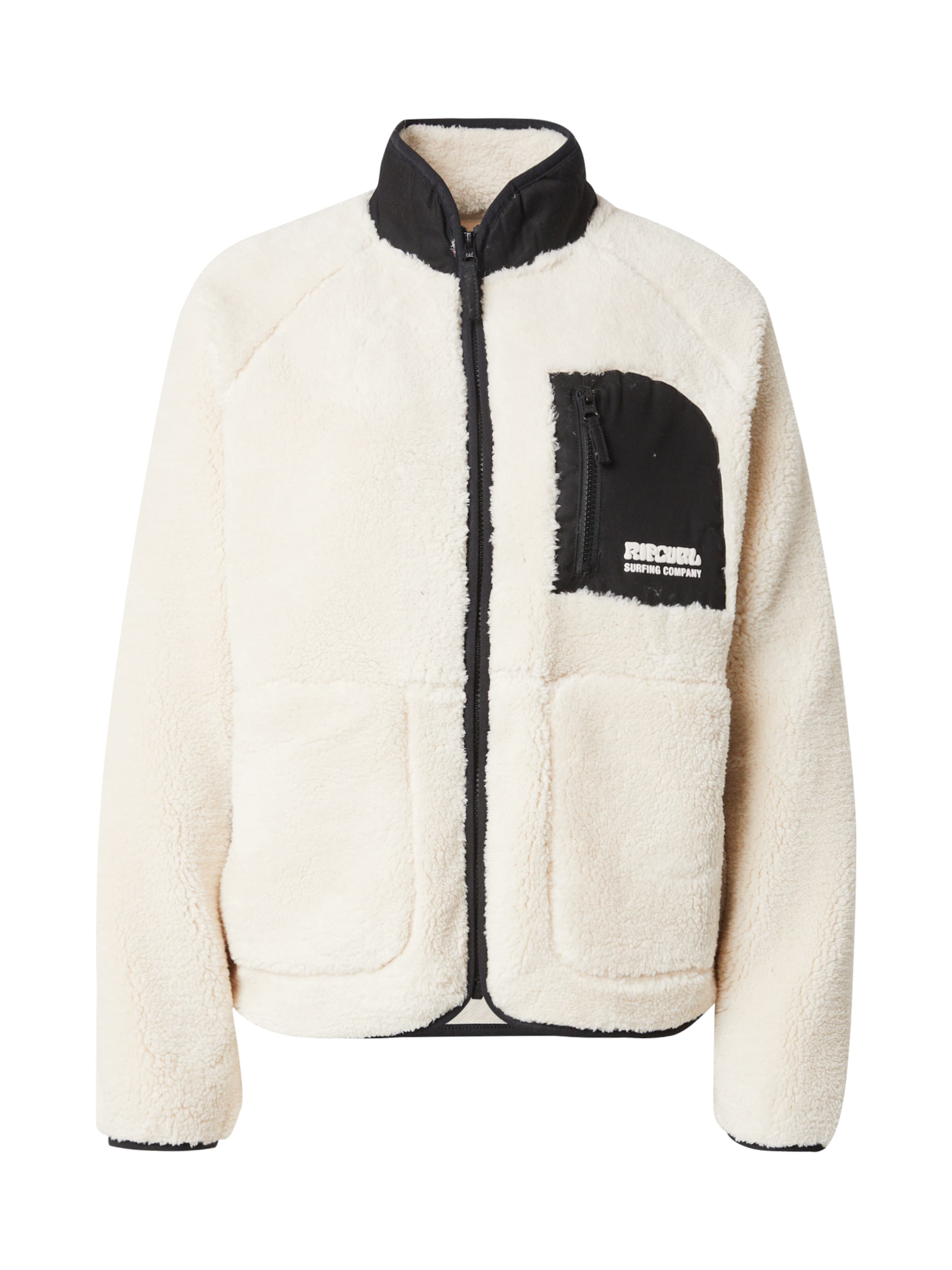 RIP CURL Fleecejakke 'SHORE BREAK' i hvid: forside