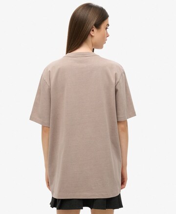 T-shirt oversize Superdry en marron