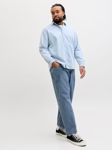 Jack & Jones Plus Loosefit Jeans 'JJICHRIS JJORIGINAL' in Blau