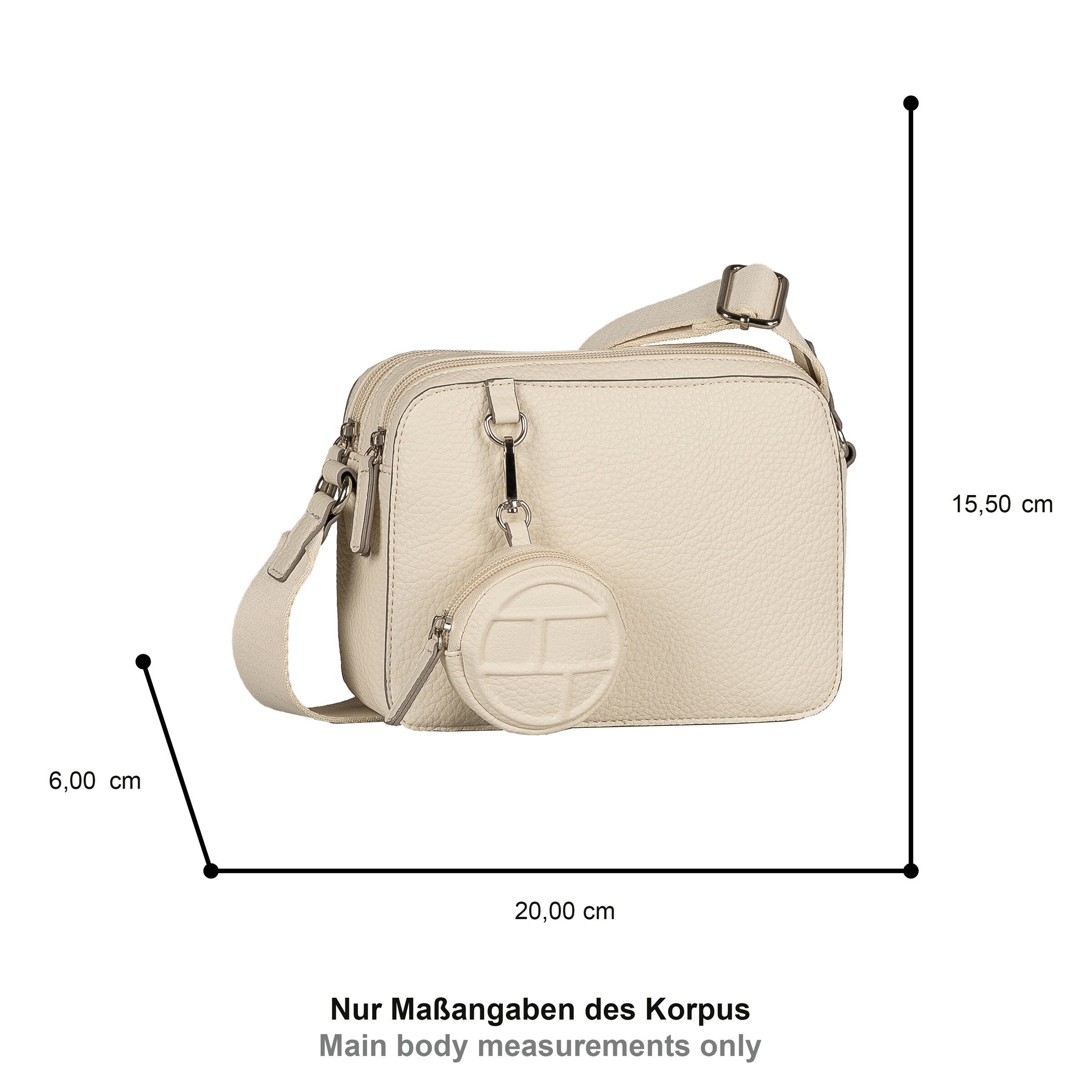 TOM TAILOR Crossbody Bag in Beige