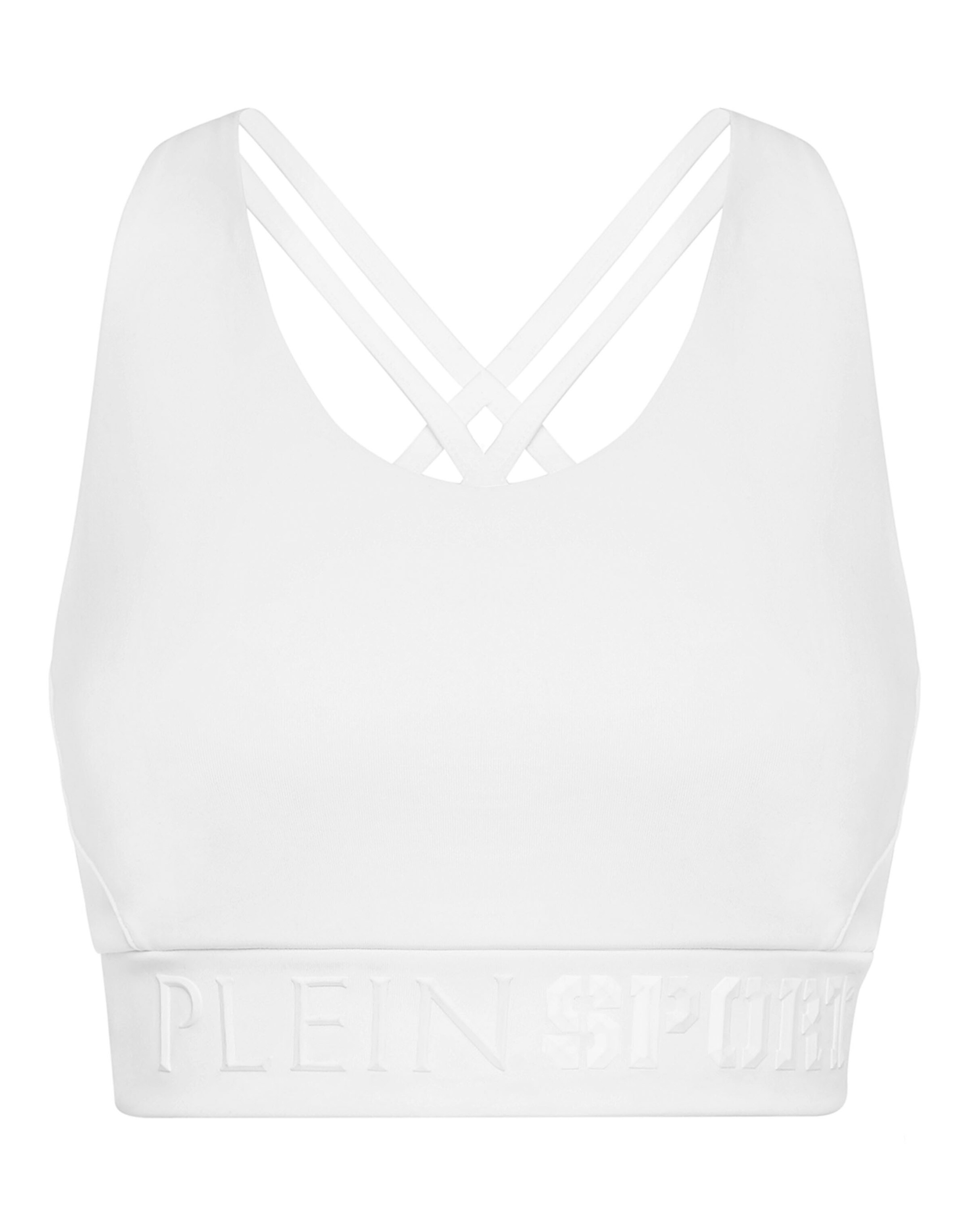 Plein Sport Top in Weiß: Vorderseite