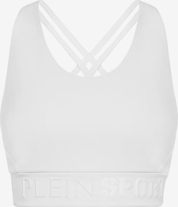 Top di Plein Sport in bianco: frontale