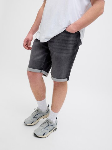 Jack & Jones Plus Normální Džíny 'JJIRick JJIcon' – černá