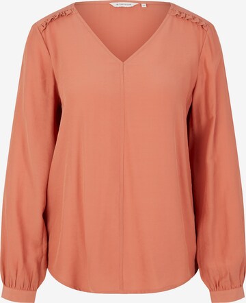 TOM TAILOR - Blusa en naranja: frente