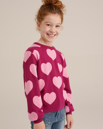 WE Fashion Sweater in Pink: front