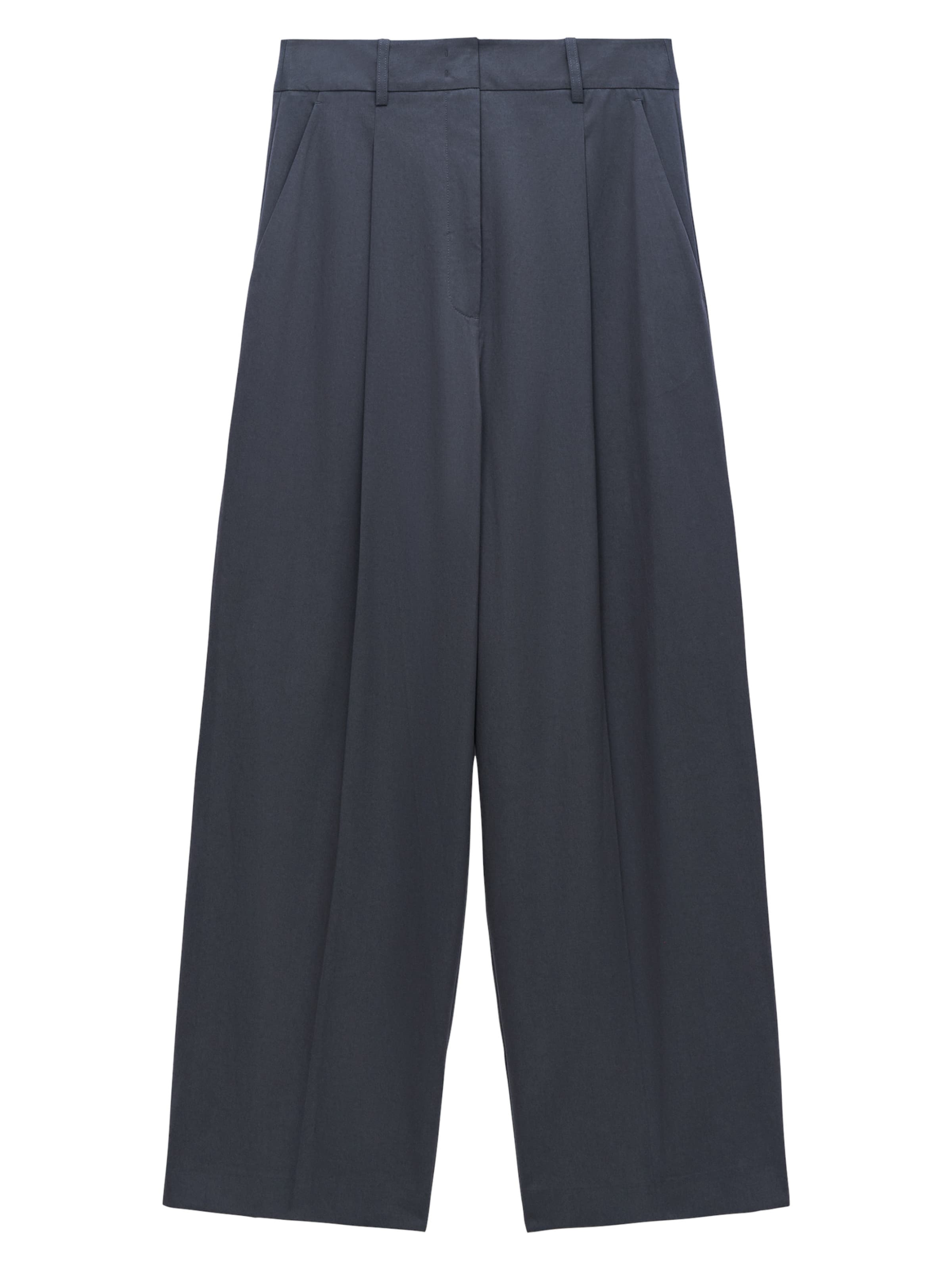 Wide Leg Pantalon à pince Adolfo Dominguez en gris : devant