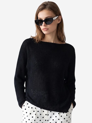 Pullover di MixRay in nero: frontale