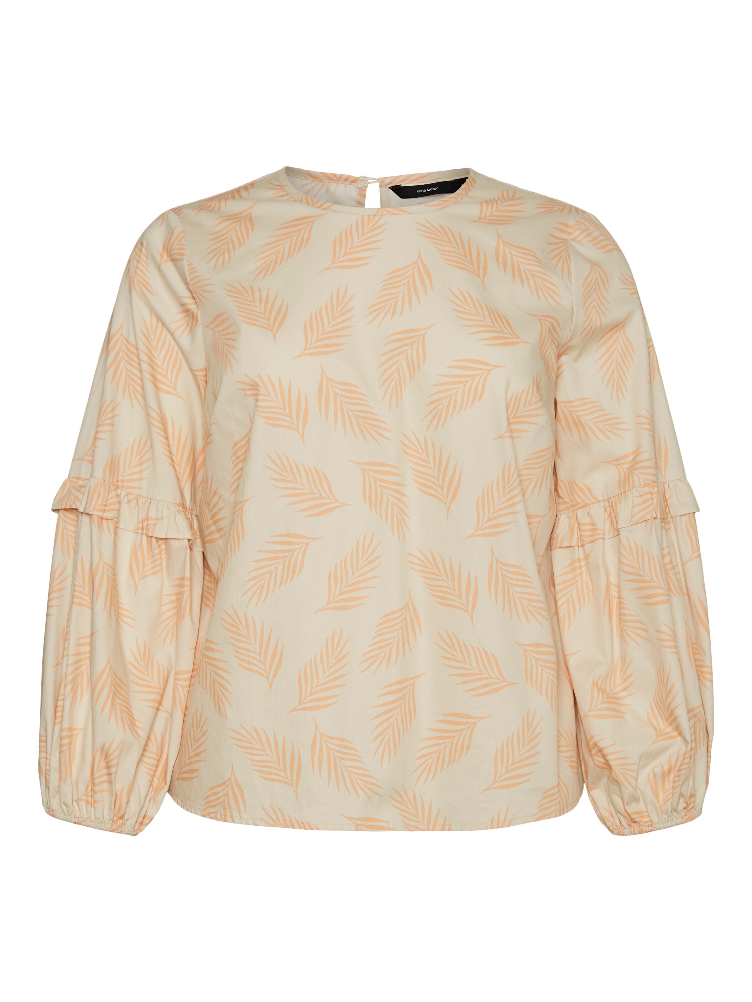 Vero Moda Curve Bluse in Beige: Vorderseite