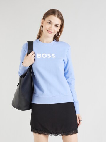 BOSS Sweatshirt 'Ela' in Blue: front