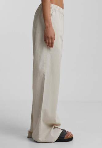Urban Classics Wide leg Trousers in Beige
