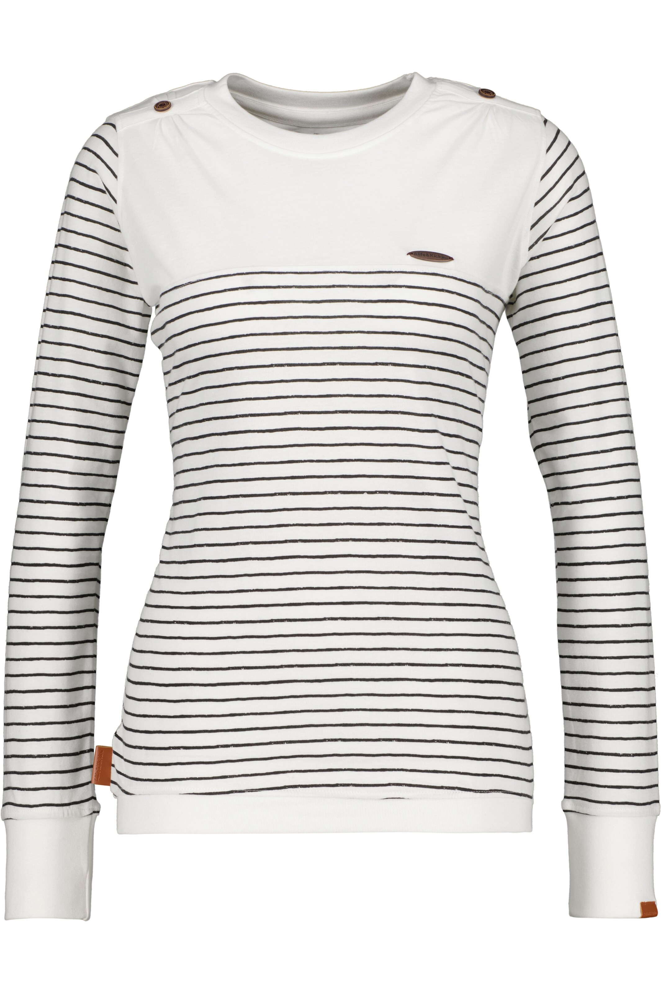 alife & kickin Μπλουζάκι σε λευκό: μπροστά