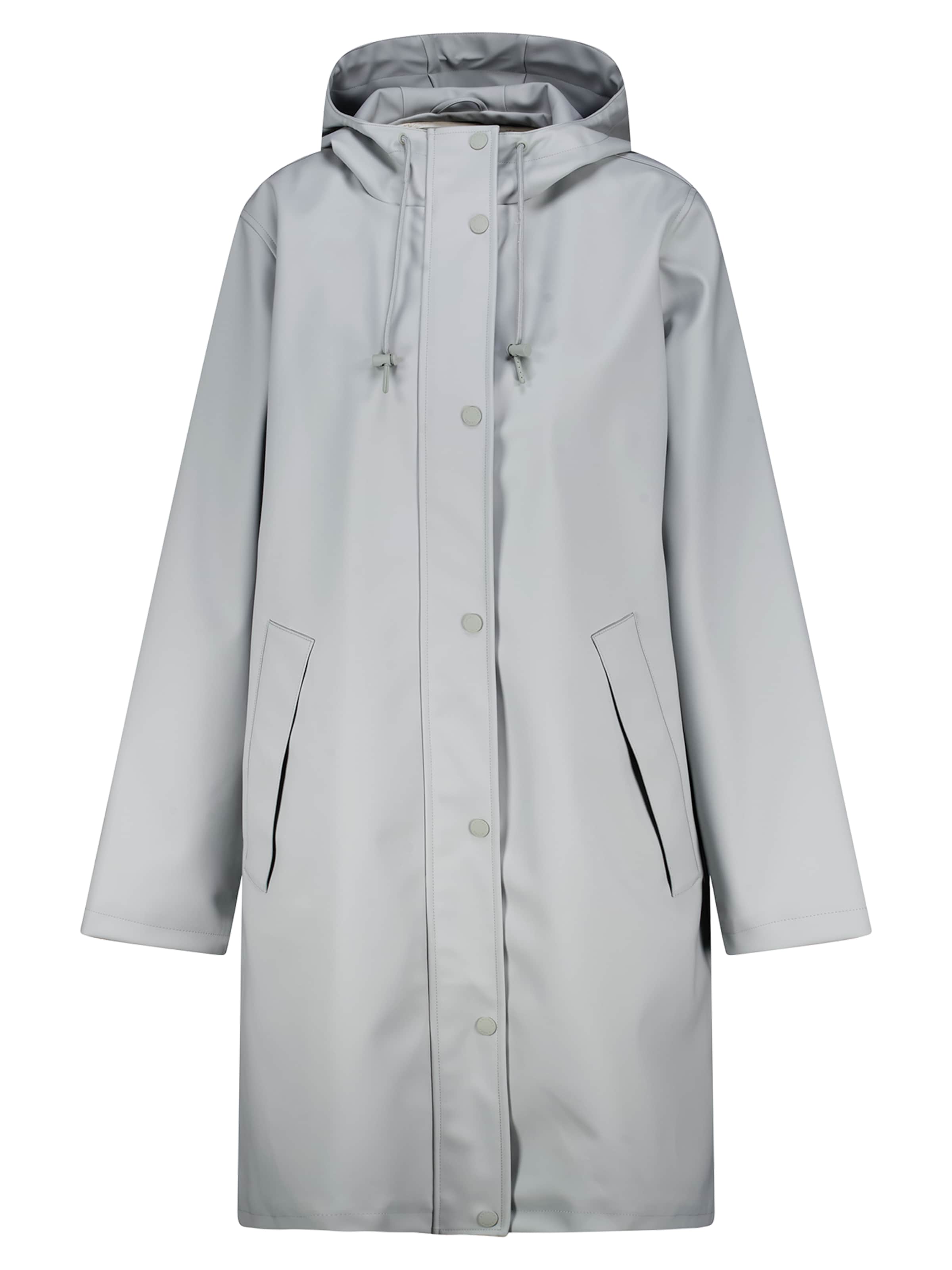 America Today Raincoat in Grey: front